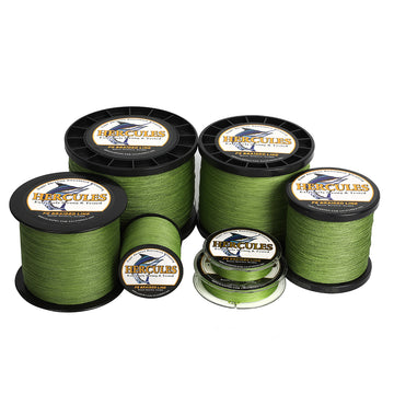 1000M 1094Yds Army Green 6lb-100lb HERCULES PE Braided Fishing Line 4 Strands